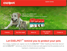 Tablet Screenshot of exelpet.com.au